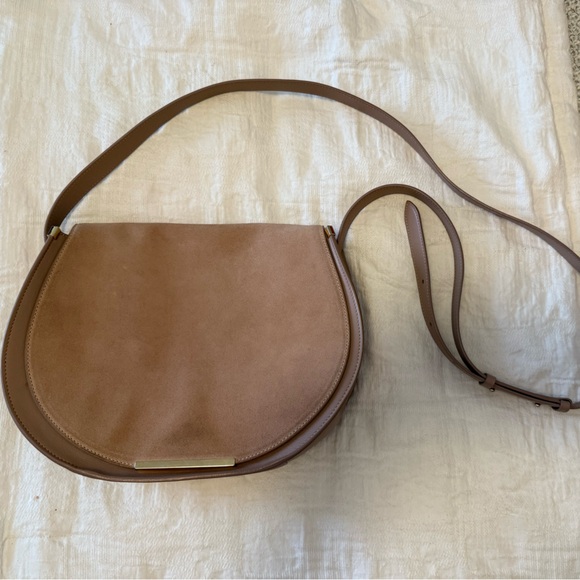 Cuyana Suede Saddle Bag - Pink - Picture 10 of 10